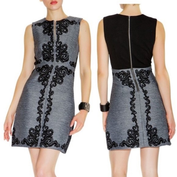 Diane von Furstenberg Yvette Sleeveless Appliqué Panel Dress - Picture 1 of 7